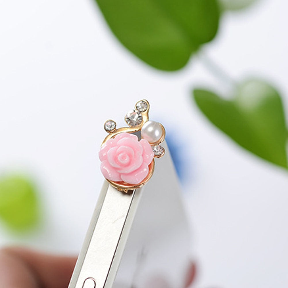 Flower Rhinestone Anti Dust